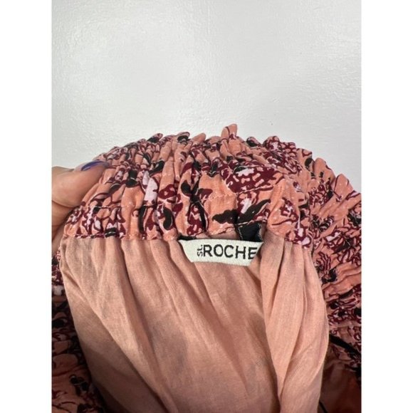 St. Roche Starling Elastic Tie Waist Casual Mini Skirt Women's Berry Size: 2 NWT - Picture 9 of 10